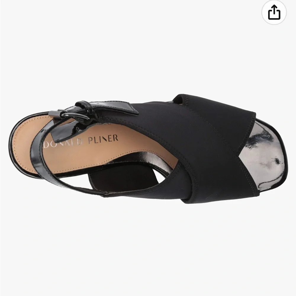 Donald Pliner Black Croco Pyper Slingback - Picture 7 of 15
